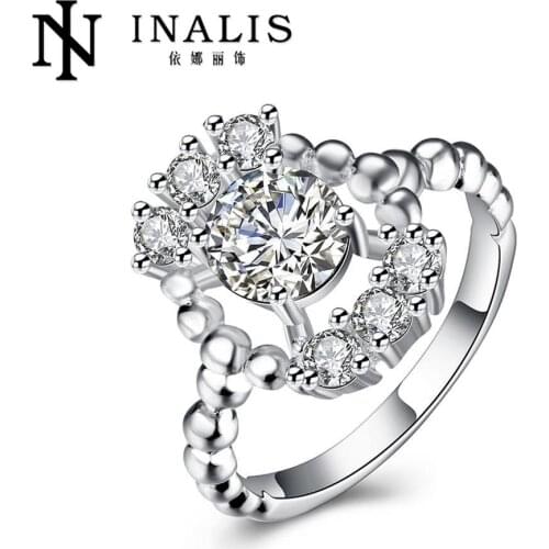 2016 New Hot sell Silver Plated rings for women wedding ring fashion jewelry engagement ring gift for lovers R794-8