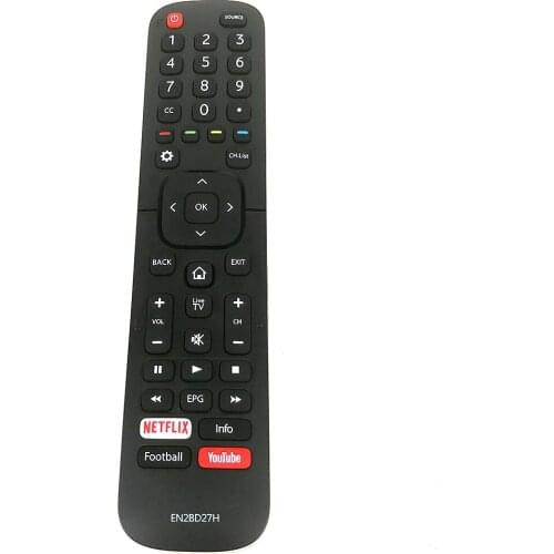 New Original EN2BD27H For Hisense LCD TV Remote Control with Netflix Youtube Fernbedienung