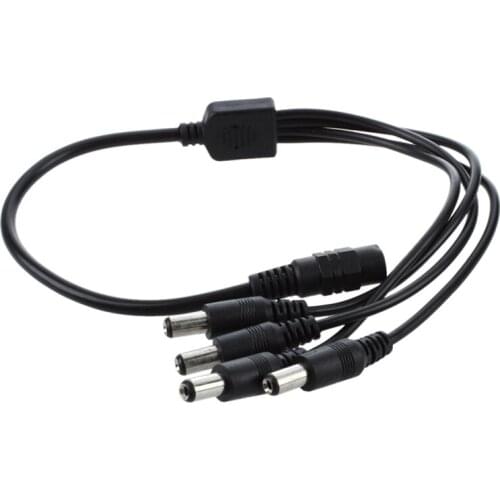1 to 4 DC Power 4-Port Splitter Adapter Adaptor Cable CCTV Camera