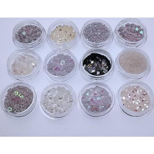 Multip Color Style PVC Laser Mixed white for UV Resin Handicraft Filling/Nail Art Manicure/Wedding Decoration Accessories