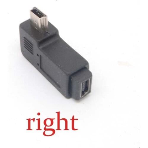 Premium Mini USB Male right-Angle to Mini USB Female Cover adapter converters new