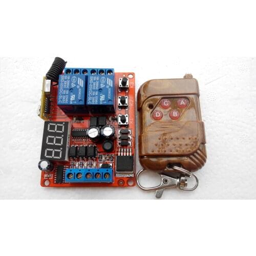 8 Input 2 Output Digital Tube Display Remote Control Relay Module Arbitrary Switching Time Adjustable