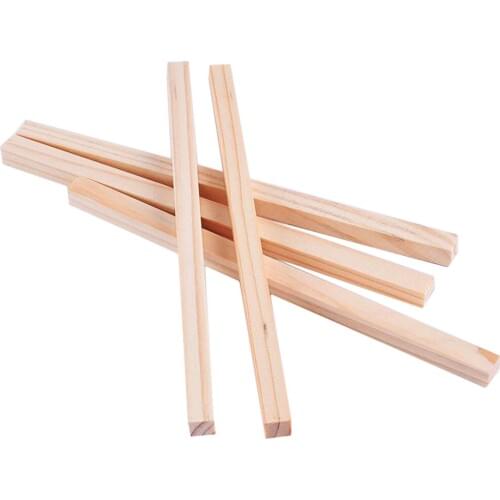 5pcs 8x8x250mm Craft Bars Hobbies Airplane Model Pine Wood Stick
