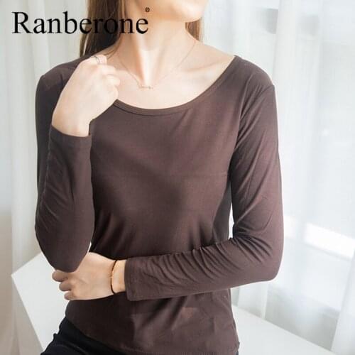 Ranberone Sports Top Woman 9 Colors Yoga Long Sleeve Workout Female T-shirt Breathable Sport Top Gym Fitness Women Fashion 2020