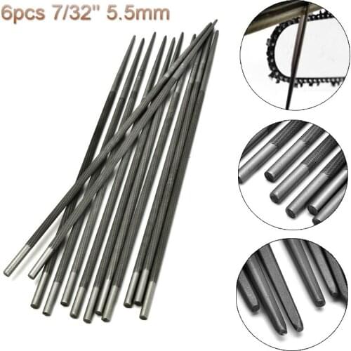 6x Pro 7/32'' 5.5mm Round Chainsaw Saw Chain Filing Sharpener