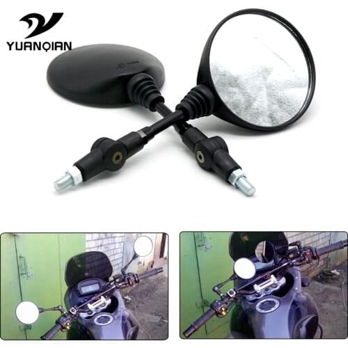 Universal Custom 8mm 10mm Side Mirror Motorcycle Mirror Folding Motorbike Rearview Mirrors For Yamaha Honda Kawasaki Suzuki