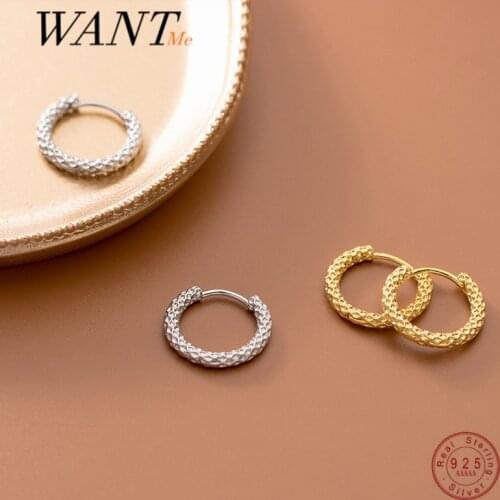 WANTME Real 925 Sterling Silver Minimalism Bohemian Gypsophila Zircon Stud Earrings for Women Temperament Party Jewelry Gift