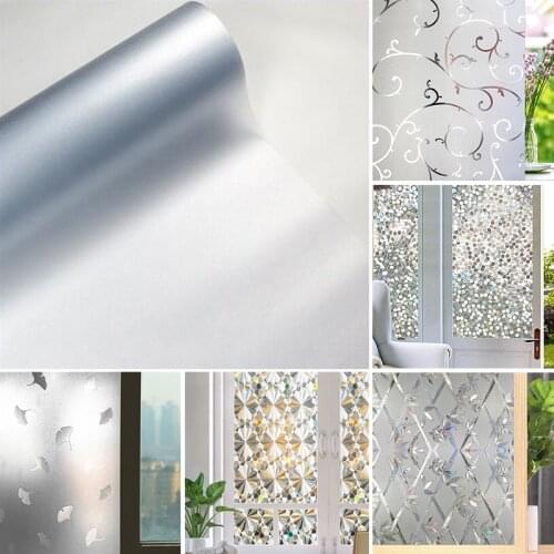 Mirror Wall Stickers Bathroom Glass Window Privacy Protective Frosted Glass Adhesive Film Sunlight Kitchen Vinyls Home Decor