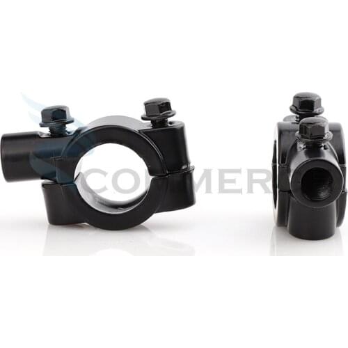 1 pair 7/8" 8/10mm Motorcycle Handle Bar Mirror Mount Holder Rear view Handlebar Mirror Clamp For Motorcycle