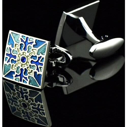 1 Pairs Plum Blossom Sleeve Nails Mens Shirt Cufflinks Silver Cuff Links Buttons Jewelry Clothing Accessories