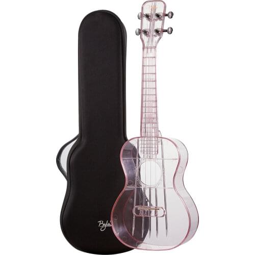 23inch Ukulele Transparent Ukulele Ukelele Air-nova with Gig Bag Strings Picks Cleaning Cloth Music Book mini guitar