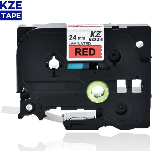 24mm Tze451 Black on Red Laminated Label Tape Cassette Cartridge label ribbon tze tape Tze-451 tze 451 tze451 for P-touch PT