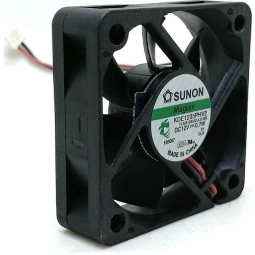 2pcs 5015 DC 12v KDE1205PHV2 Maglev Mute Cooling Fan 5cm for POS Cash Register CPU Server Inveter Cooling Fan