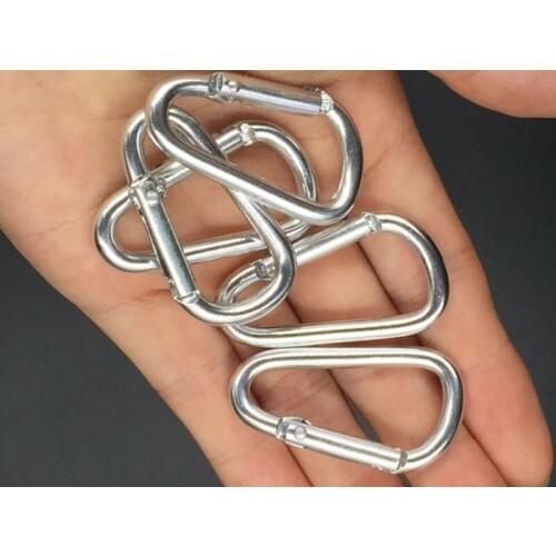 5PCS high quality carabiner D-ring outdoor camping keychain spring hook outdoor travel hiking camping beach mat accessories