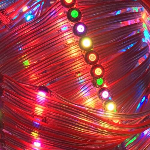 5V WS2812B 5050SMD Pre-Wired RGB Pixel Module String Strip WS2811 IC Individually Addressable 50leds/100leds