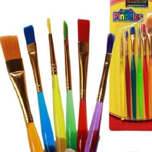 6pcs Fondant Cake Brush Decorating Painting Tool Icing Set Dusting DIY Pastry Cooking Tool ss653