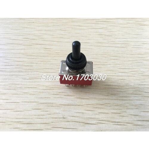 AC 250V 2A 125V 6A on/on 2 Position 4P2T 4PDT 12pin Toggle Switch w Waterproof Boot