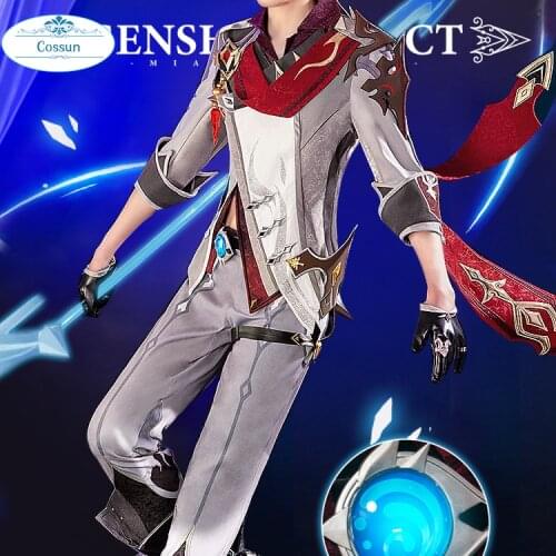 Anime Genshin Impact Tartaglia Dadaliya Game Suit Uniform Cosplay Costume Da Da Li Ya Halloween Party Costume For Men 2021 New
