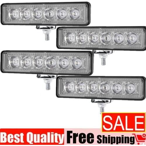 Automotive car LED work light 6led 18W long strip daytimerunninglight auxiliary light off-road vehicle modified light