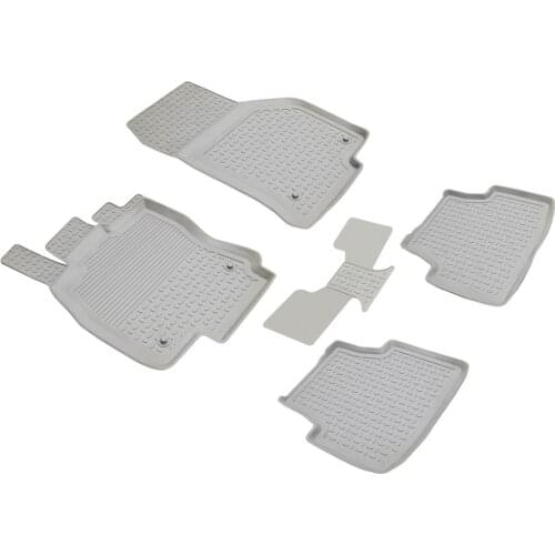 Volkswagen Tiguan Refref 4D Pool Designed Rubber Car Floor Mat 2016 and Present Gray