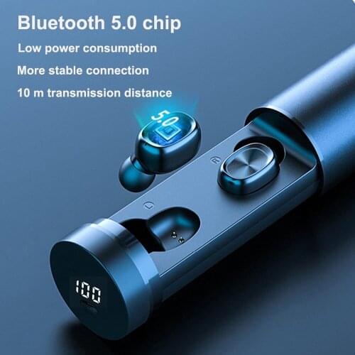 TWS B9 Wireless Headphones Bluetooth 5.0 Earphone HIFI Mini In-ear Sports Running Headset Bluetooth Earbuds for Smart Phones