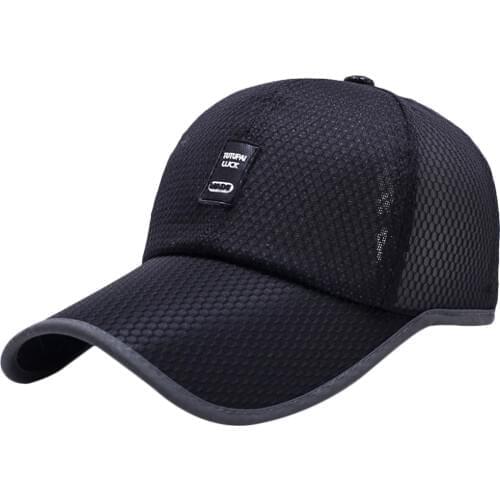 Summer Plain Trucker Mesh Hat Snapback Blank Baseball Cap Adjustable