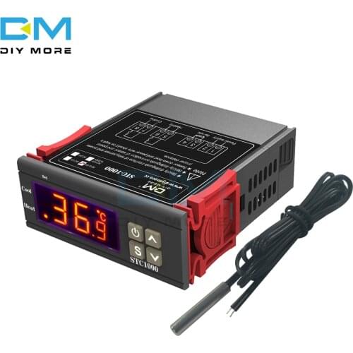 STC-1000 DC 12-72V LED Digital Temperature Controller Thermoregulator Thermostat Temperature Sensor Waterproof Line
