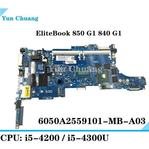 For HP Elitebook 840 850 G1 I5-4200U I5-4300U HD8750M Mainboard 730804-001 730804-501 Laptop motherboard 6050A2559101-MB-A03