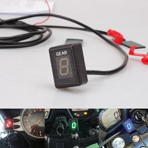 Motorcycle LCD Electronics 1-6 Level Gear Indicator Digital Gear Meter For Aprilia Shiver 750 NON ABS 2008 - 2016 2017 2018 FI