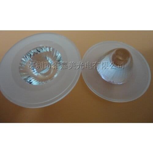 COB lens Diameter 60MM Planar diamond pattern, 45 degrees and 60 degrees LED lens ,high power lens