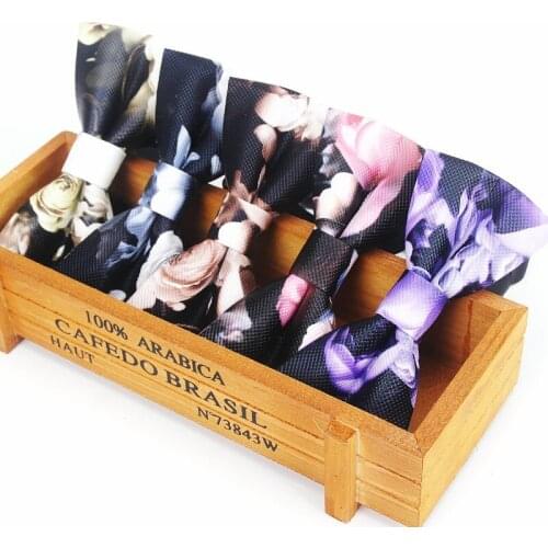 Brand New Fashion Mens Pu Flower Leather Men Vintage Bow Tie Female Necktie Wedding Luxury Adult Butterfly Party bowtie For Man
