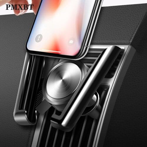 Gravity Bracket Car Phone Holder Flexible Universal Car Gravity Holder For Phone in Car Air Vent Mount OR Dashboard For iPhone X
