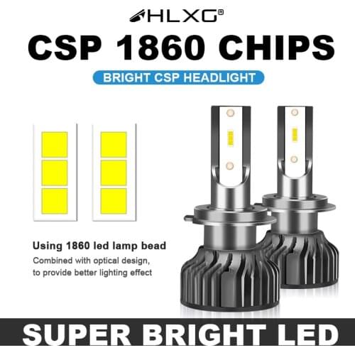 France Spain Russia Mini H4 led car lamp 4300K cob Chip H11 H8 LED H7 H3 8000K Fog Lights Bulbs Car Headlight 6000K light bulbs