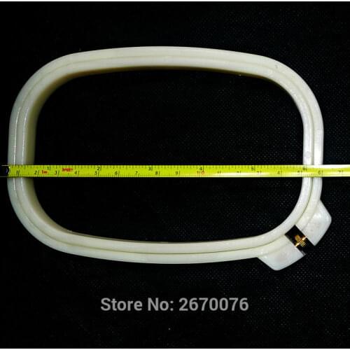 4.3*6.3' Mini Plastic Cross Stitch Hoop Adjustable Oblong Machine Embroidery Frame Ivory Handcraft Hoops Sewing Tools Wholesale
