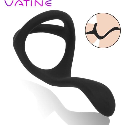 VATINE Delay Ejaculation Soft Silicone Stretchy Lock Ring Penis Rings Cock Ring Adult Products Adult Sex Toys for Men