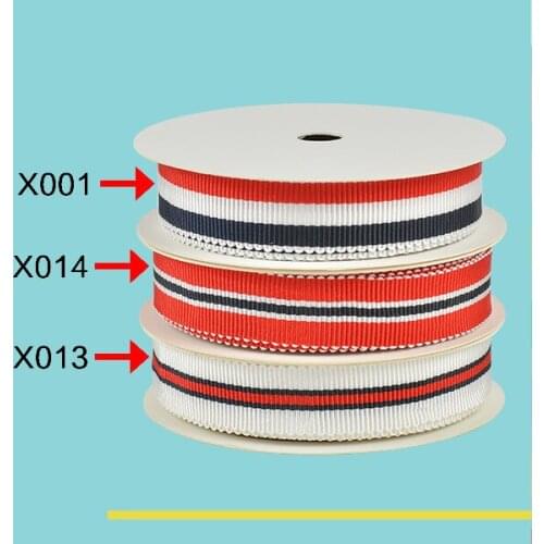 1" inch 25mm three middle stripe petersham ribbons for Gift Packing