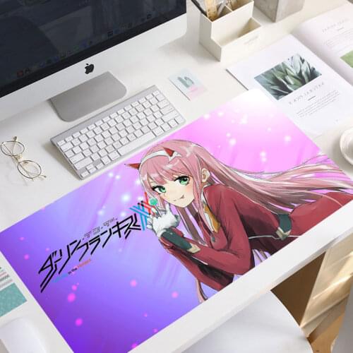 Anime Zero Two Kawaii Mouse Pad Gamer Laptop Mini Game Accessories Gamer Keyboard mouse pad gamer mouse pad keyboard mouse pad