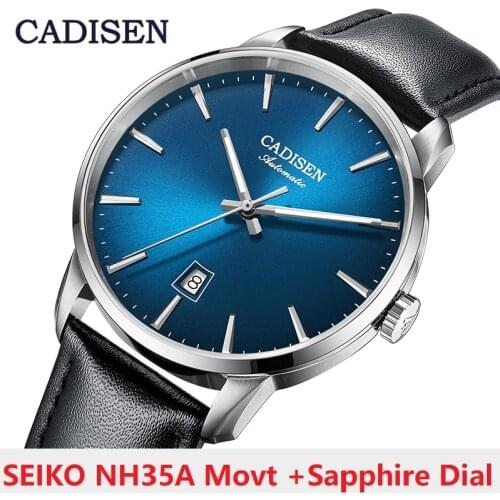 CADISEN C8173 Mechanical Watch Men Luminous 316 Stainless steel Case Watches Men Automatic Watch NH35A Japan movement Clock 5ATM