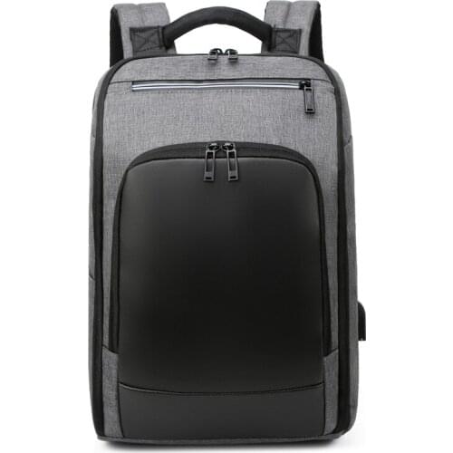 Mens Quality Multi-functional Backpack Male Large-capacity Multi-compartment Backbag Laptop Bag USB Teenager Student School Bag