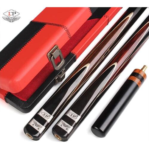 Original LP TIANSHA 3/4 Piece Snooker Cue Kit with Case+Extension 9.8mm Tip One Piece Snooker Cue Billiard Kit Rare Wood Inlay