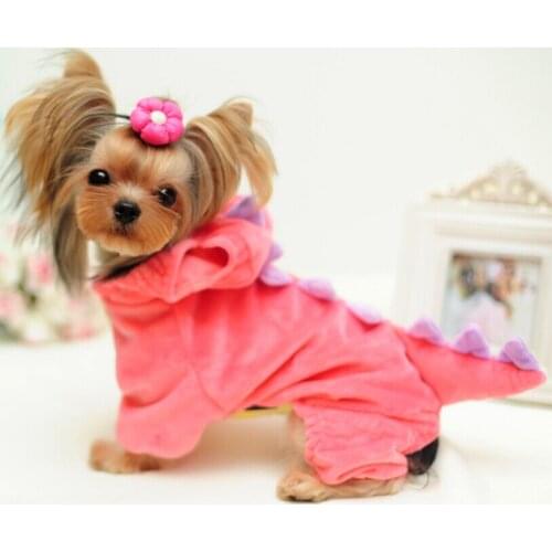 Dog autumn/winter Cotton clothes dinosaur Cosplay Clothing Dress Up Pet party pet clothing dinosaur loaded Teddy dog lovely