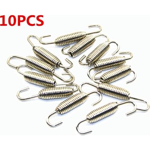 10PCS Stainless Steel Exhaust Muffler pipe spring accessories CBR250 CB400 CB600 YZF FZ400 Z750