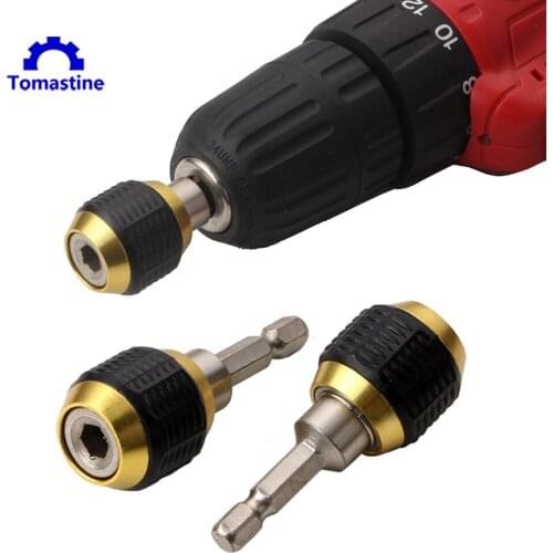 Quick Release Hex Drill Convertor Socket Adapter Nut Driver Sockets Impact 1/4 '' Hex Shank Carbon Steel Drill Bits Convertor