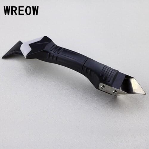 2018 Silicone Trowel Scraper Caulk Remover Finisher Tile Cleaner Caulking Tools Scraper Removal Tool + 5pcs Pads