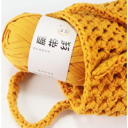 1PC 100g Sling Line Soft Polyester Cloth Yarn For Hand Knitting Woven Bag Carpet Doll Decorations DIY Hand-Knitted Material