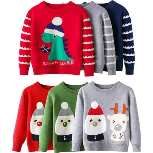 2020 Baby Girls Boys Sweater Christmas Costume Autumn Children Clothing Knitwear Boy Girl Pullover Knitted Sweater Kids Sweaters