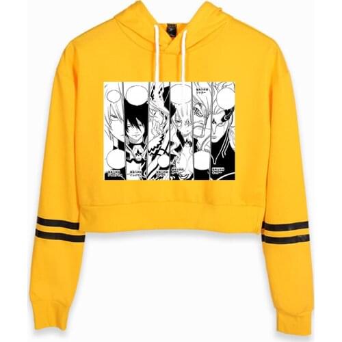 Edens zero spring kawaii cat ear cotton hoodie ladies all-match casual hooded pullover loose sexy streetwear hoodie tops