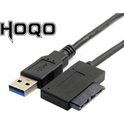 USB 3.0 to 7+6 13pin Slimline Sata Adapter Cable for Laptop CD DVD Rom Optical Drive