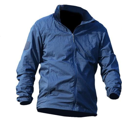 2020 Summer thin Hooded Windbreaker Fast Dry Sun UV Protection Jacket Single Layer tactical men military army motorcycle