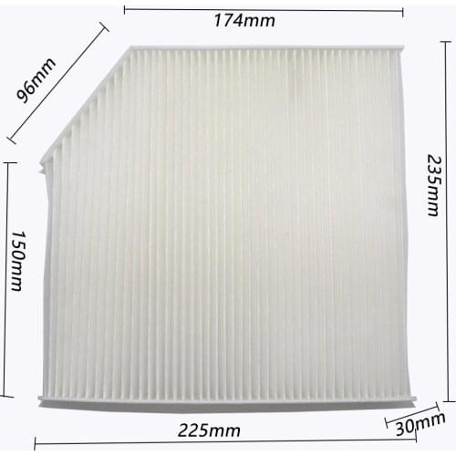 Car Cabin Air Filter For Haver H2 1.5T 2013 2014 2015 (2016 2017 2018 2019 2020- SIZE 225mm*232mm*30mm OEM C1186-40250